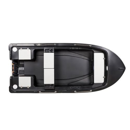Bote fueraborda - AQUA BLACK BASS 370 - RIGIFLEX SAS - open / de pesca deportiva