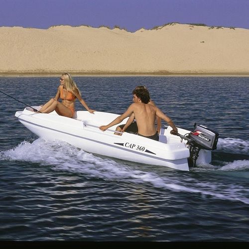 Barco open fueraborda - CAP 360 SEA - RIGIFLEX SAS - de pesca deportiva / 6 personas máx. / con solárium