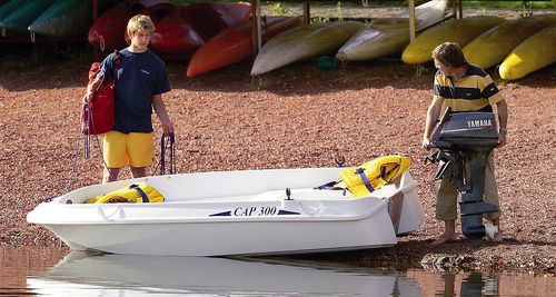 Barco open fueraborda - CAP 300 SEA - RIGIFLEX SAS - de pesca deportiva / 4 personas máx. / con solárium