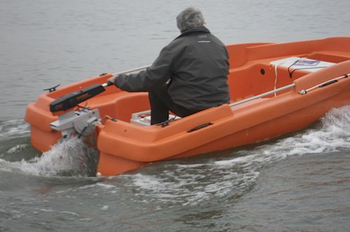 Barco profesional barco de salvamento - NEW MATIC 360 - RIGIFLEX SAS - barco de trabajo / fueraborda