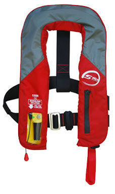 Chaleco salvavidas inflable automático - S SERIES  - Leon Sports   - unisex / con arnés de seguridad