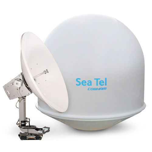 Antena TV - Sea Tel 5004 - Cobham - satélite / Ku-band / para barco