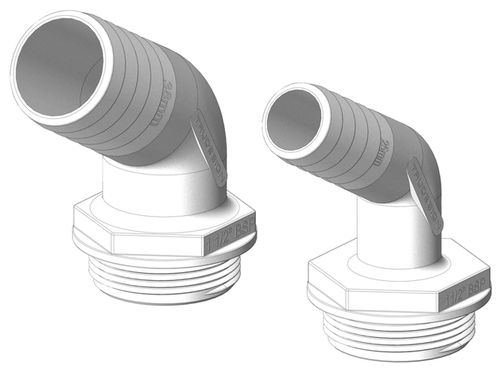 Racor de tubería de plástico - 120° - Tru Design Plastics Ltd.
