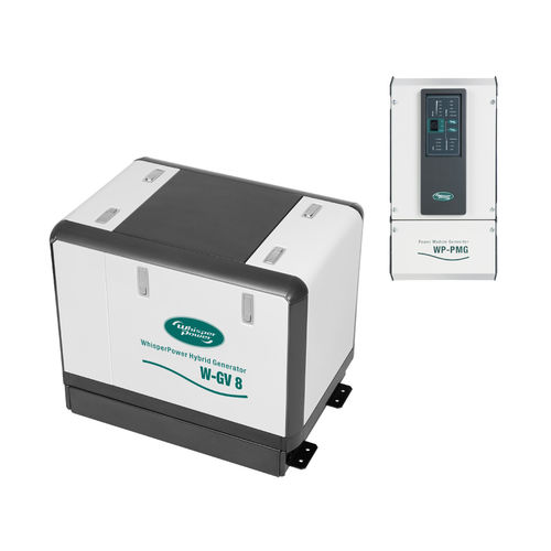 Grupo electrógeno diésel - W-GV 8 MOBILE - WhisperPower - para barco / insonorizado / con alternador