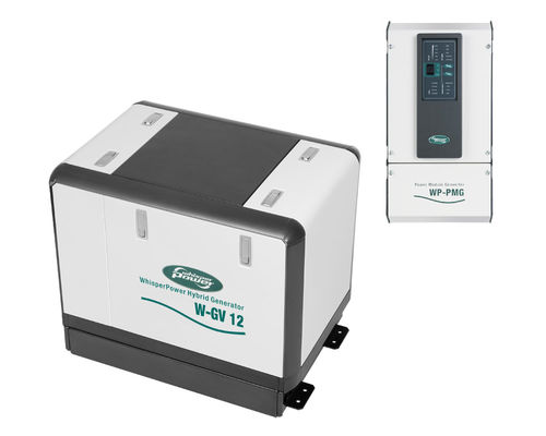 Grupo electrógeno diésel - W-GV 12 MOBILE - WhisperPower - para barco / insonorizado / con alternador