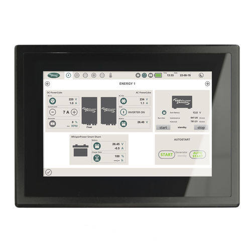 Panel de mando y control para buque - WhisperTouch - WhisperPower - táctil