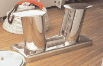 Bita de amarre para pantalán - Beekmans RVS   - para barco / doble / de acero inoxidable