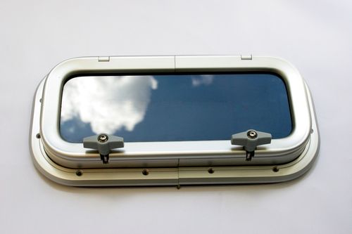 Portillo rectangular - Rhigo   - para barco / abrible / con bordes redondeados