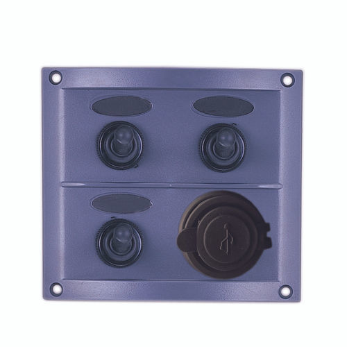 Panel eléctrico para barco - 10140-U2C - AAA WORLD-WIDE ENTERPRISES LTD. - estanco / con puerto USB