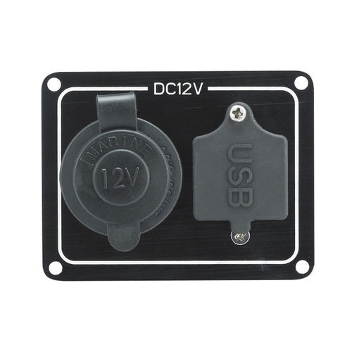 Toma de encendedor y puerto USB para barcos - 70063-BK - AAA WORLD-WIDE ENTERPRISES LTD.