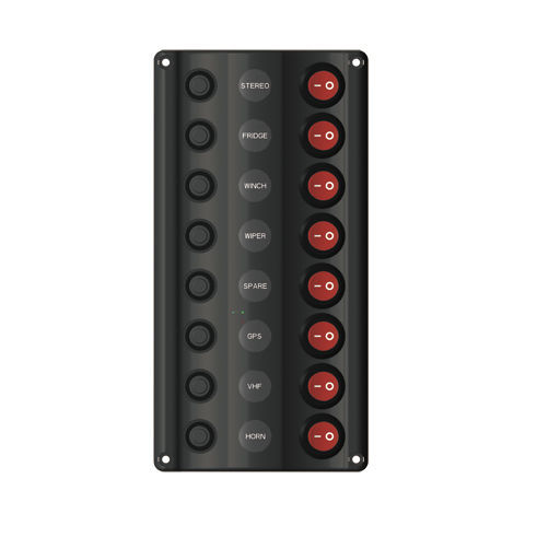 Panel eléctrico para barco - 10028-BK - AAA WORLD-WIDE ENTERPRISES LTD. - de corriente