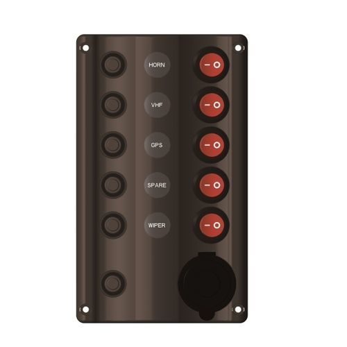 Panel eléctrico para barco - 10226-BK - AAA WORLD-WIDE ENTERPRISES LTD. - de corriente
