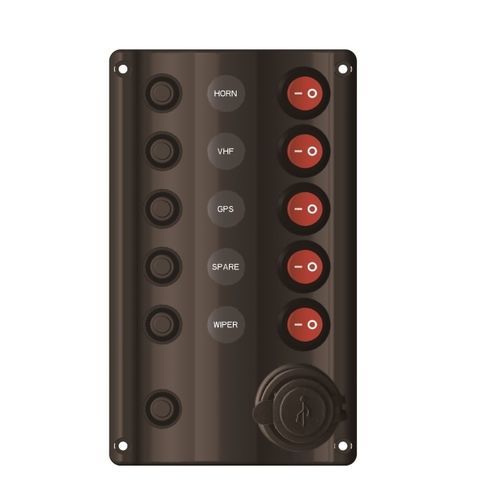 Panel eléctrico para barco - 10226-BKU - AAA WORLD-WIDE ENTERPRISES LTD. - con puerto USB