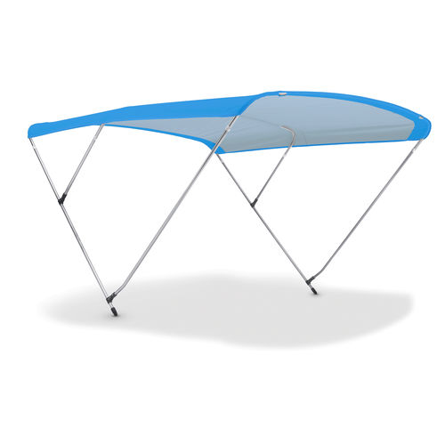 Bimini top para barco de motor - SPORT 3 ARCHI - Nettuno Marine Equipment - para embarcación neumática / para caseta del timón / con estructura de acero inoxidable