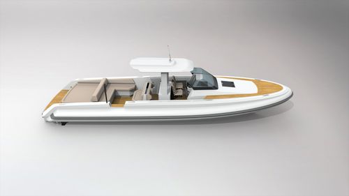 Embarcación neumática intraborda - 11.2M - Xtenders - RIB / con consola central / open