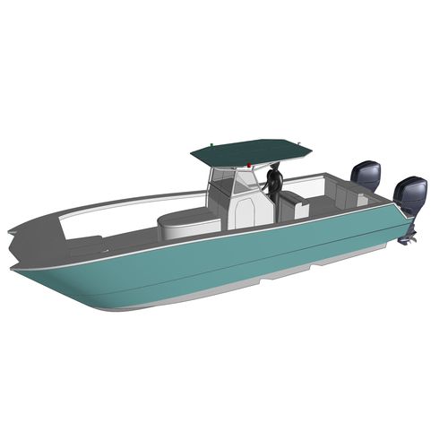 Barco open de pesca deportiva - RIDER SF 31 - RIDER MARINE - catamarán / fueraborda / bimotor
