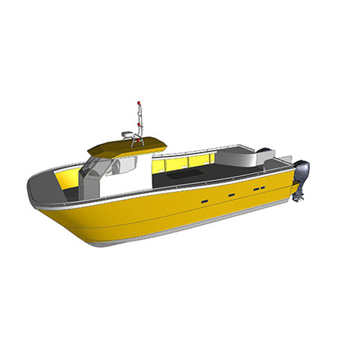 Barco profesional barco taxi - RIDER CS33  - RIDER MARINE - barco de pesca multiusos / catamarán / fueraborda