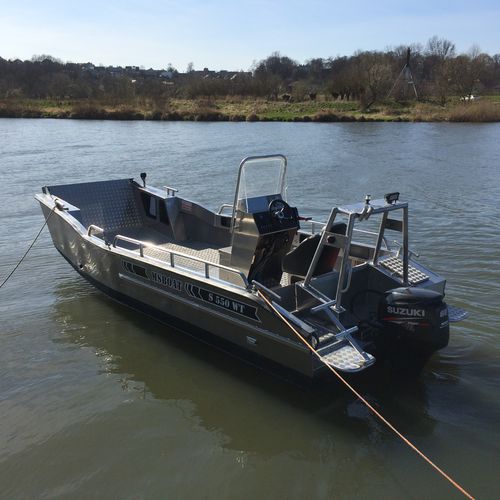 Barco profesional barco utilitario - S 550 WT - MS Boat - fueraborda / de aluminio