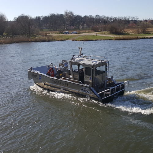Barco profesional embarcación de apoyo al buceo - CAT 690 WT - MS Boat - barco de desembarco / catamarán / fueraborda