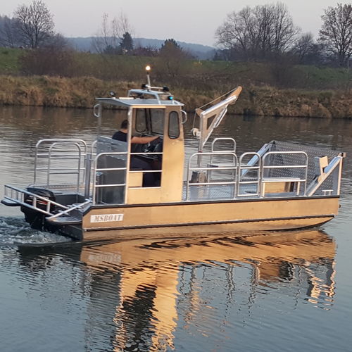 Barco profesional barco utilitario - B610 - MS Boat - fueraborda / de aluminio