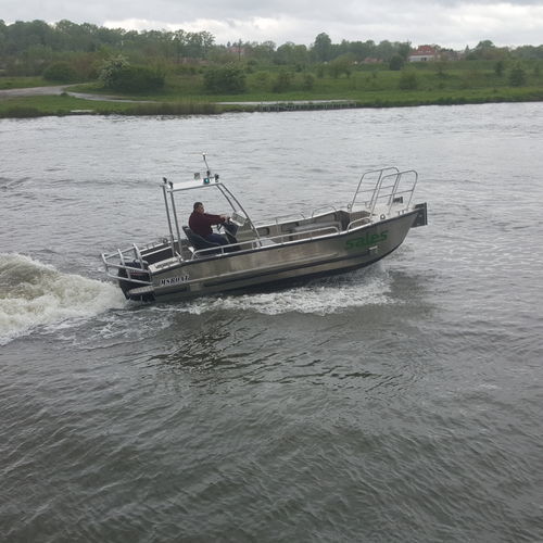 Barco profesional barco de pesca profesional - S 610 P - MS Boat - fueraborda / de aluminio