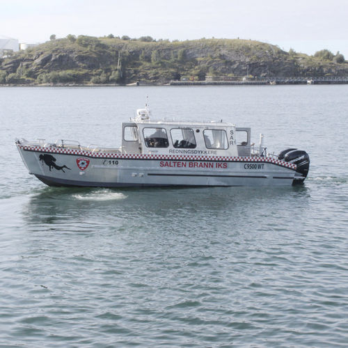 Barco profesional barco utilitario - C 950 WT - MS Boat - fueraborda / de aluminio