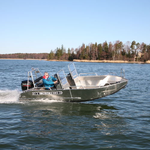 Barco profesional barco utilitario - Ms SEA 550 - MS Boat - fueraborda / de aluminio