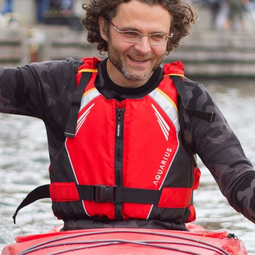Chaleco de ayuda a la flotabilidad para canoa y kayak - MQ PLUS - Aquarius - para hombre / de espuma / rojo