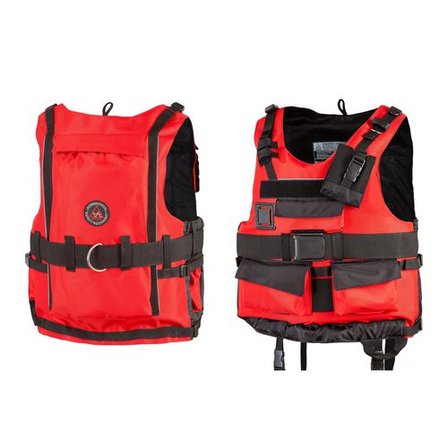 Chaleco de ayuda a la flotabilidad de uso profesional - PROTECTIVE TRAPER RESCUE - Aquarius - para hombre / de espuma / rojo