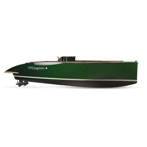 Barco open fueraborda - 1600 Dogado-E 2020 - GARDASOLAR SRL - eléctrico / bimotor / de madera