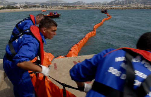 Barrera de contención - BALEAR - PRONAL - flotante / para aguas tranquilas / autoinflable