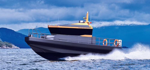 Barco profesional barco de vigilancia - FF33 MK2 - HUKKELBERG BOATS - hidrojet intraborda / stern-drive / de aluminio
