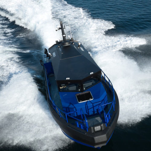 Barco profesional barco de pesca profesional - FLYING FISH 37 MK3 ROV - HUKKELBERG BOATS - hidrojet intraborda / stern-drive / de aluminio