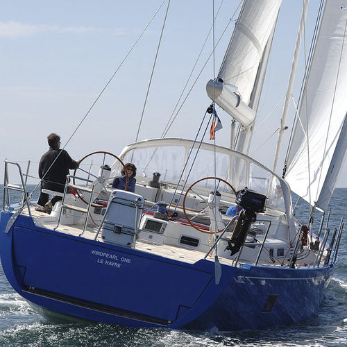 Yate de vela de crucero - Ponza 60 - WindPearl Yachts - con popa abierta / con doble rueda de timón