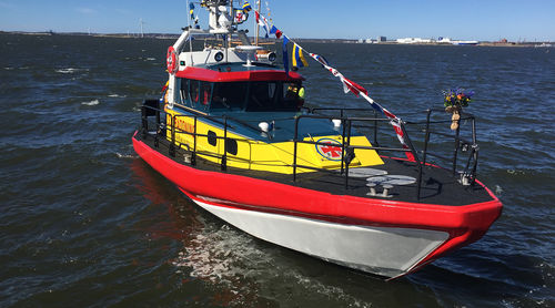 Barco profesional barco de búsqueda y rescate - 12 M - Swede Ship Marine AB - hidrojet intraborda / de fibra de vidrio / autodrizable