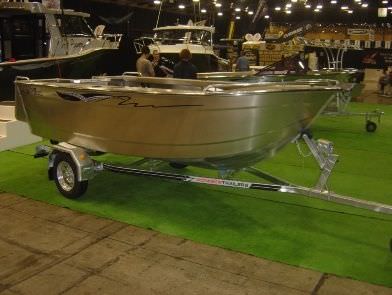 Barco profesional barco utilitario - 400 Tiller Dory - Marco Boats - fueraborda / de aluminio