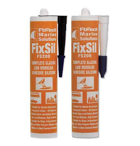 Cola silicona - FIX200 - FS200 - Fixtech Marine Solutions - multiusos / resistente a los UV