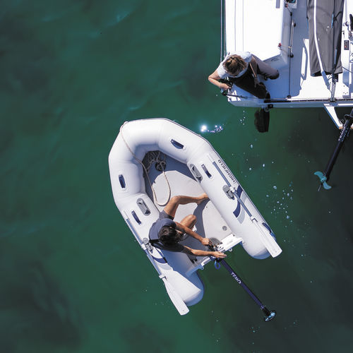 Embarcación neumática fueraborda - Roll Up 230 - HIGHFIELD BOATS - plegable / open / de aluminio