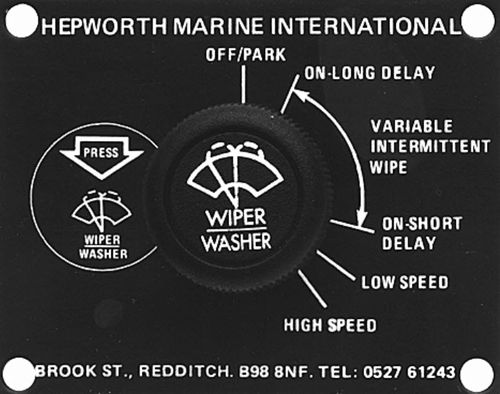Interruptor para barco - Multi-speed - B.Hepworth and Co. Ltd.  - de limpiaparabrisas / rotativo