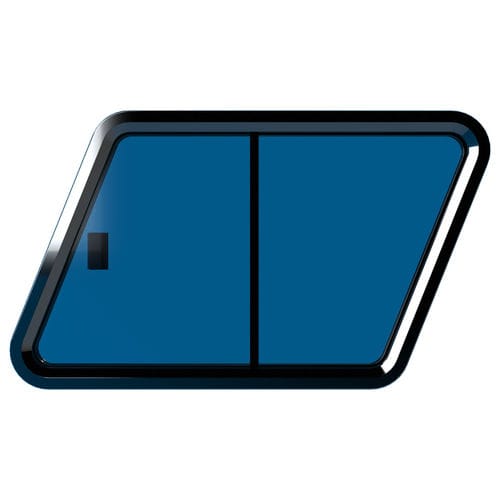 Ventana para yate - Bolton  - Bofor Marine Products  - abrible / trapezoidal / de vidrio