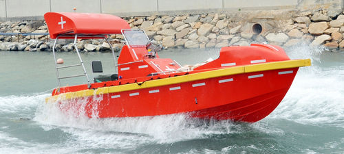 Barco profesional barco de vigilancia - HDFR600 / HDFR680 - Hyundai Lifeboats Co., Ltd.  - barco de salvamento / intraborda / autodrizable