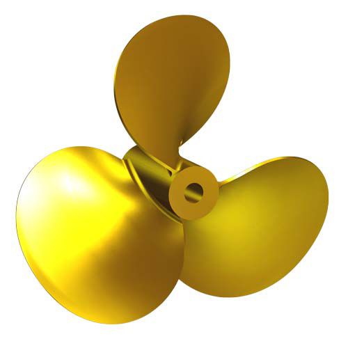 Hélice para barco - D10 - Italian Propellers S.r.l.  - de paso fijo / eje de hélice / 3 palas
