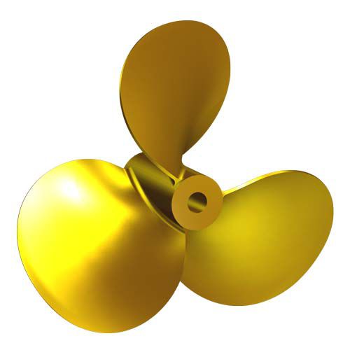 Hélice para barco - D9 - Italian Propellers S.r.l.  - de paso fijo / eje de hélice / 3 palas