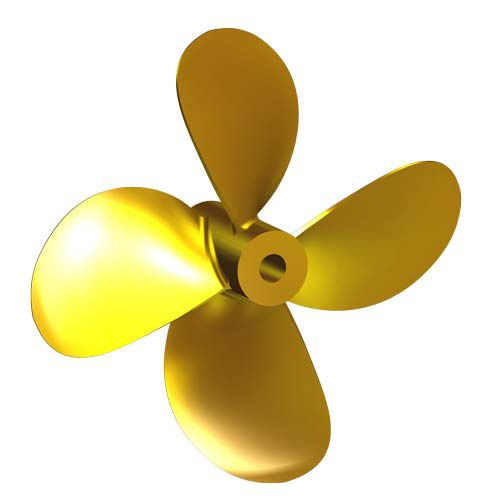 Hélice para barco - L6 - Italian Propellers S.r.l.  - de paso fijo / eje de hélice / 4 palas