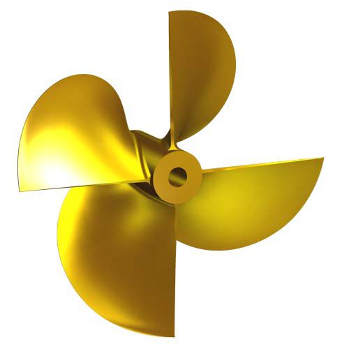 Hélice para barco - X9 - Italian Propellers S.r.l.  - de paso fijo / eje de hélice / 4 palas