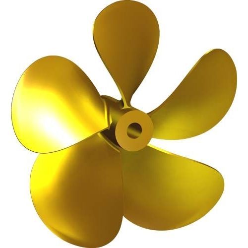 Hélice para barco - MV12 - Italian Propellers S.r.l.  - de paso fijo / eje de hélice / 5 palas