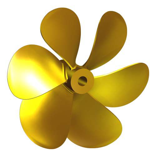 Hélice para barco - FV13 - Italian Propellers S.r.l.  - de paso fijo / eje de hélice / 6 palas
