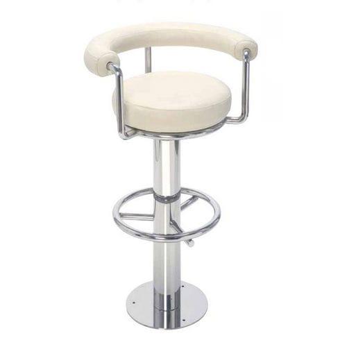 Taburete de bar para yate - MARTINI 2 - Metalstyle Srl - de acero inoxidable pulido / base redonda