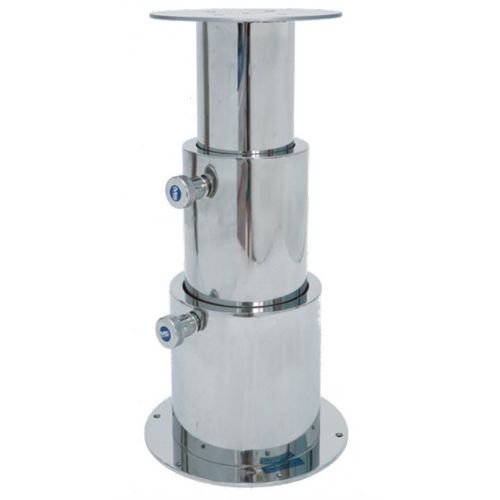 Pie de mesa telescópico - LEM 40 S - Metalstyle Srl - ajustable / de acero inoxidable