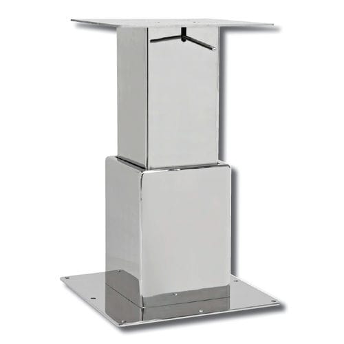 Pie de mesa ajustable - SUMMIT Q - Metalstyle Srl - telescópico / de acero inoxidable
